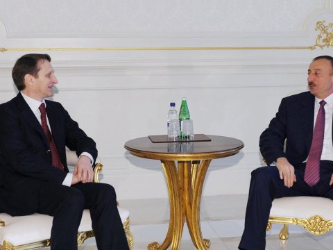 Narışkin İlham Əliyevi təbrik etdi