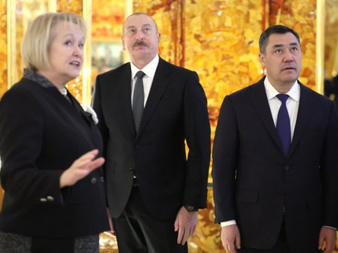 İlham Əliyev “Yekaterina sarayı”nda - FOTO