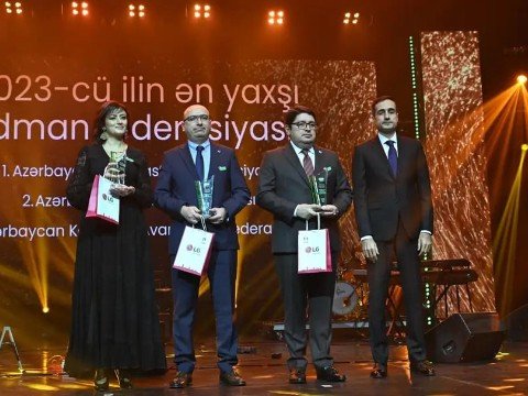 Avarçəkmə Federasiyası mükafat qazandı - FOTOLAR