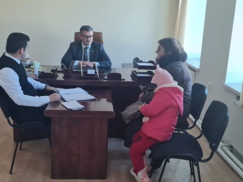 Novruz Aslanov seçicilərini qəbul edib - FOTO