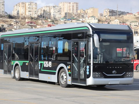 Bakıya elektrik mühərrikli avtobus gətirildi