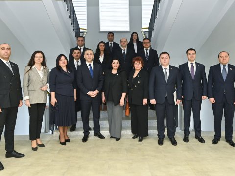Nazirliyin rəsmiləri deputatlarla görüşdülər - FOTO