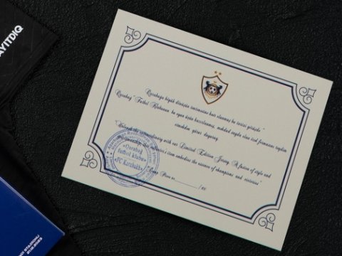 “Qarabağ”ın Xankəndidəki oyun üçün hazırlanmış formaları satışa çıxarıldı