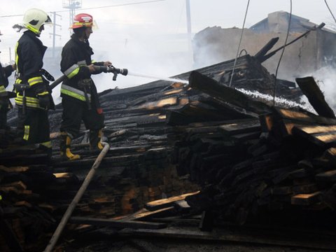 Mingəçevirdə yanğın - Zərərçəkən var