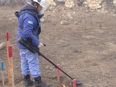 İl ərzində aşkarlanan mina SAYI