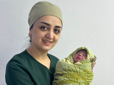 Sumqayıtda 2024-cü ilin ilk körpəsi oğlandır - FOTO