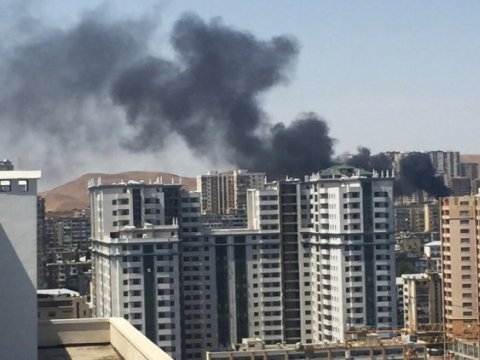 Bakıda çoxmərtəbəli binadakı yanğın söndürüldü - YENİLƏNİB