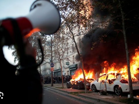 Bir gecədə 745 maşın yandırdılar