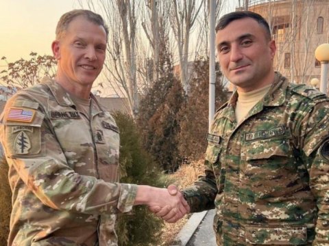 ABŞ MN-in komandanı Ermənistana gəldi - FOTO