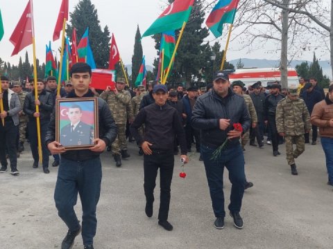 Şəhidimiz Gəncədə dəfn edildi - FOTO