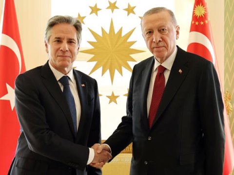 Ərdoğan Blinkenlə görüşüb