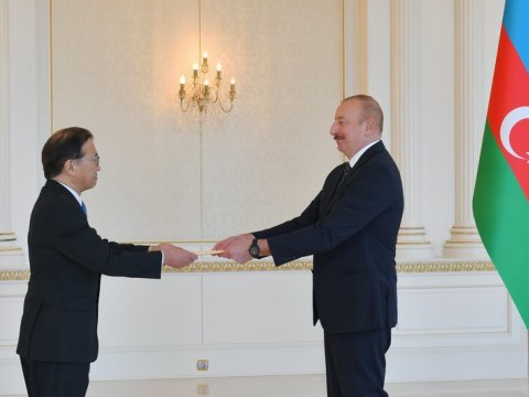 Prezident yeni səfirin etimadnaməsini qəbul etdi - FOTO