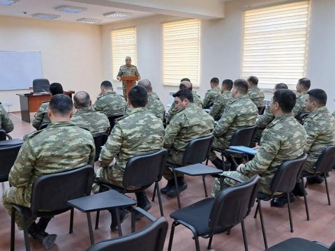 Orduda komandirlərin toplanışı keçirilir - FOTO