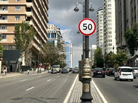 Bakıda sürət həddi endiriləcək küçələrin SİYAHISI