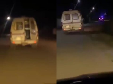 Yardıma ehtiyacı olan təcili yardım maşını - VİDEO