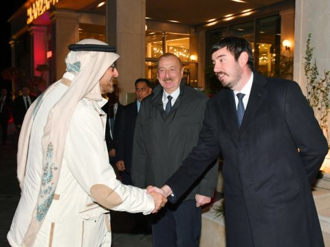 Əl Nəhyanın şərəfinə rəsmi ziyafət verildi