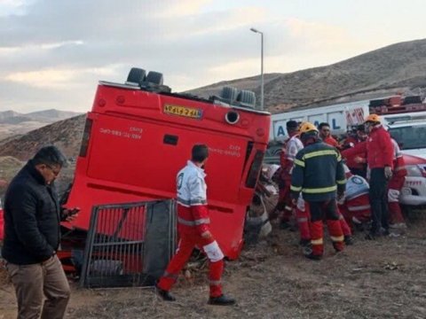 İranda sərnişin avtobusu aşdı - 7 nəfər öldü