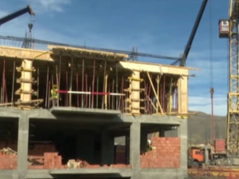 Suqovuşanda beş yaşayış binasının inşasına başlanıldı - VİDEO