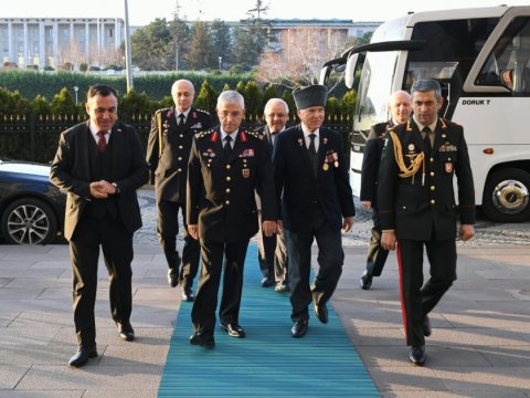 Müharibə iştirakçıları Türkiyə Jandarma Komandanlığında - FOTO