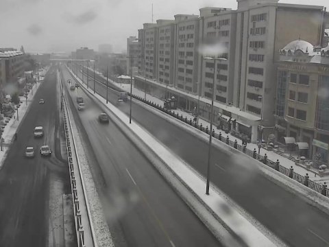 Hazırda Bakı yolları belə görünür - FOTOLAR 