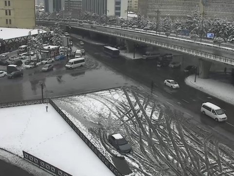 Bakıda yollar açıqdır - FOTOLAR