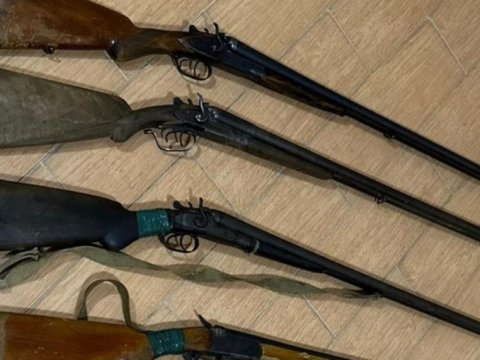 Həftəsonu vətəndaşlardan 25 silah, 3 qumbara götürülüb
