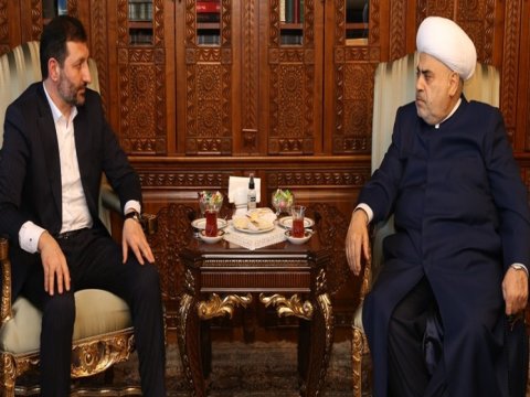 Allahşükür Paşazadə Gürcüstanın Şeyxini qəbul etdi - FOTO