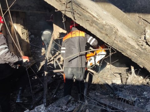 Partlayış baş verən ərazidə axtarış-xilasetmə işləri bitdi