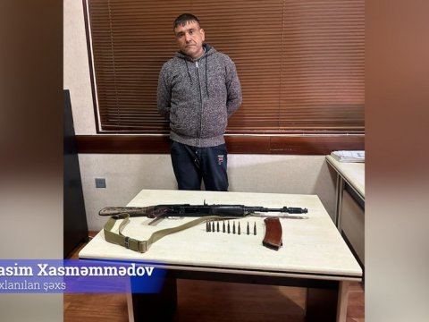 Tapdığı avtomatı polisə təhvil verməyən şəxs saxlanıldı