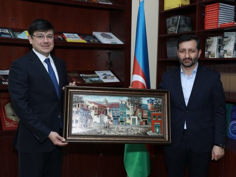 Fuad Muradov Gürcüstan Müsəlmanları İdarəsinin şeyxi ilə görüşdü