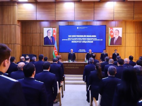 Bakı şəhər prokurorluğunda əməliyyat müşavirəsi keçirildi - FOTO