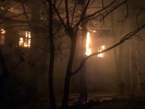 Yanğın baş verən ərazi nəzarətə götürüldü - FOTO/VİDEO