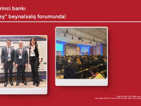 Kapital Bank “Euromoney” beynəlxalq forumunda iştirak etdi