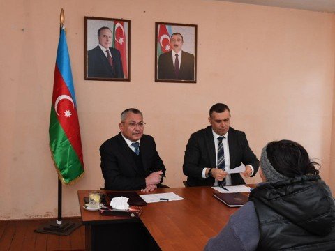 Komitə sədri Şəmkirdə vətəndaşları qəbul edib - FOTOLAR