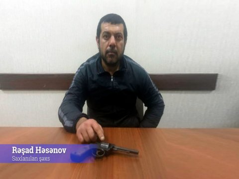 Binədə silahlı şəxs saxlanıldı