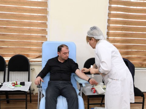 Dövlət Komitəsində qanvermə aksiyası keçirilib - FOTO