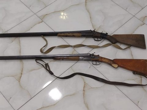 Biləsuvar sakinlərindən odlu silahlar götürüldü