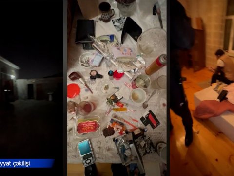 Hövsanda qrup halında narkotikin qəbul edildiyi ev aşkarlandı - FOTO