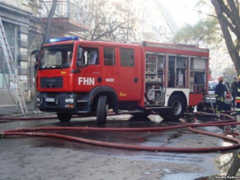 Yasamalda obyekt yanır