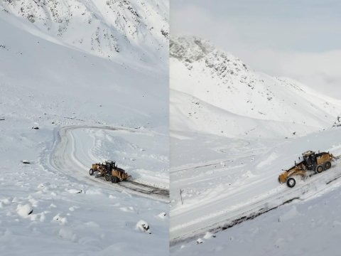 Qar Ömər aşırımını keçilməz etdi - FOTO