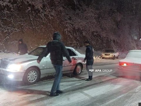 Kəlbəcərə gedən yolda TIXAC yarandı