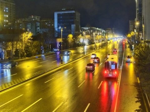 Paytaxt yollarında son vəziyyət - FOTO