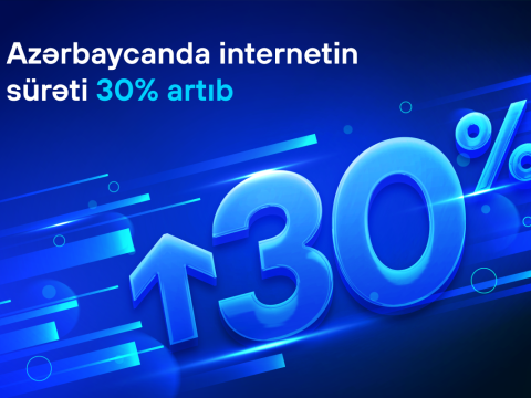 Azərbaycanda internetin sürəti 30% artıb
