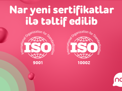 “Nar” müştəri məmnuniyyəti üzrə beynəlxalq sertifikata layiq görüldü