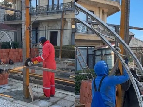 Bakıda qanunsuz tikinti işlərinin qarşısı alındı - VİDEO
