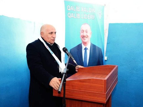 Amalımız inkişafa, səsimiz qalib Lider İlham Əliyevədir