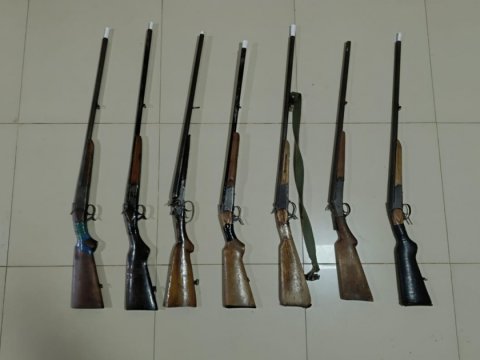 Laçın sakinlərindən 7 tüfəng götürüldü