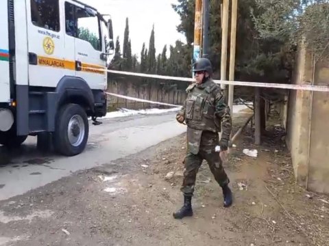 Abşeronda sursat aşkarlandı - FOTO