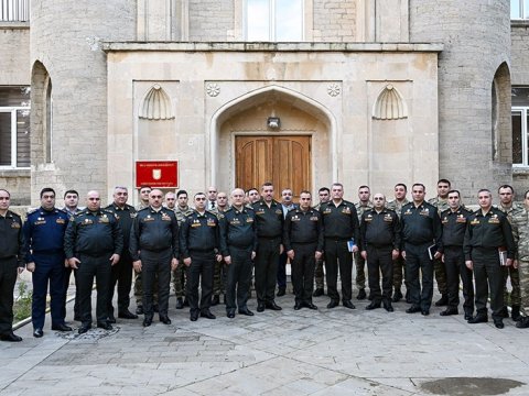 Milli Müdafiə Universitetin növbəti buraxılış mərasimi - FOTO