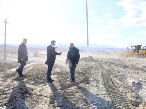 Naftalanda abadlıq-quruculuq işləri davam etdirilir - FOTO